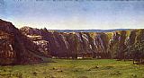The rock of ten hours at Ornans by Gustave Courbet